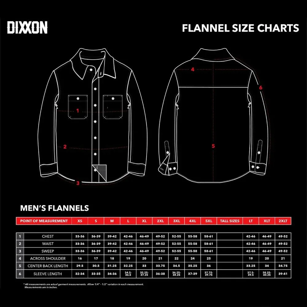 DIXXON Flannel The CARLO Limited Edition Flannel Shirt - Men's 2XL Tall - Picture 11 of 11